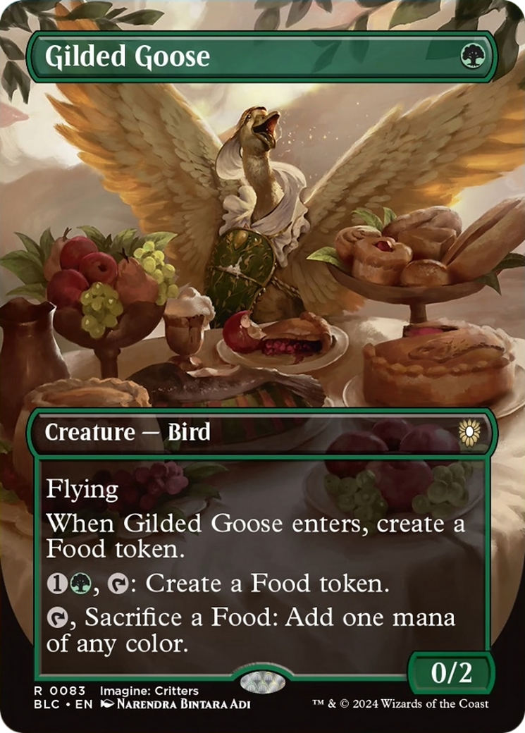 Gilded Goose (Borderless) [Bloomburrow Commander] | Local Legends