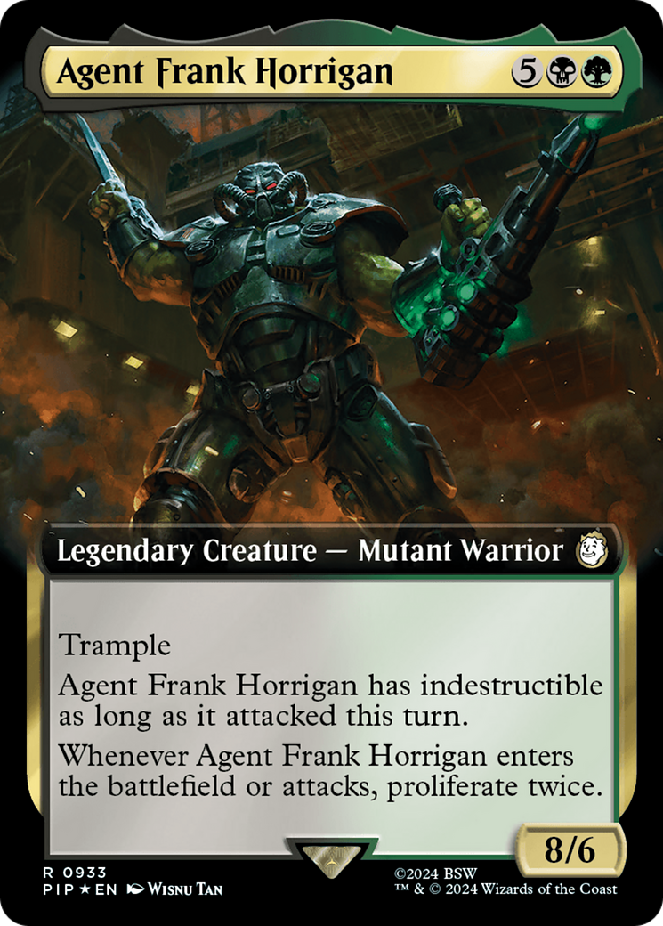 Agent Frank Horrigan (Extended Art) (Surge Foil) [Fallout] | Golgari Games