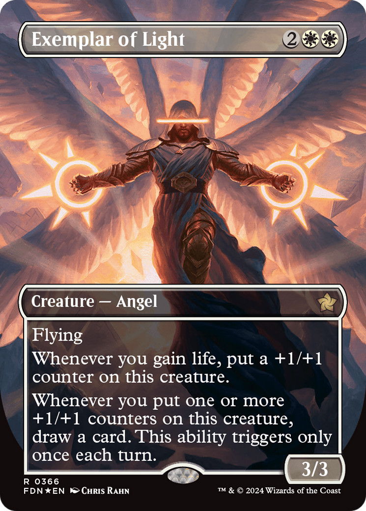 Exemplar of Light (Borderless) (Mana Foil) [Foundations] | Local Legends