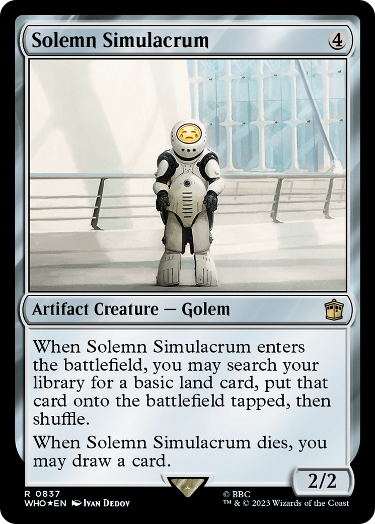 Solemn Simulacrum (Surge Foil) [Doctor Who] | Local Legends