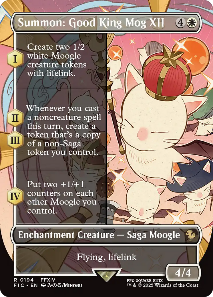 Summon: Good King Mog XII (Borderless) [FINAL FANTASY Commander] | Local Legends