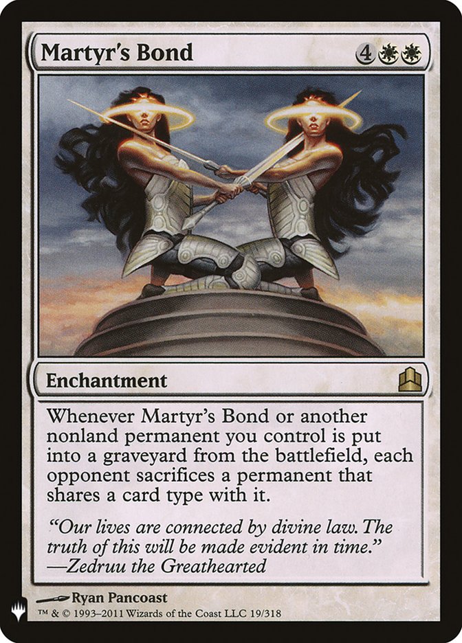 Martyr's Bond [The List] | Local Legends