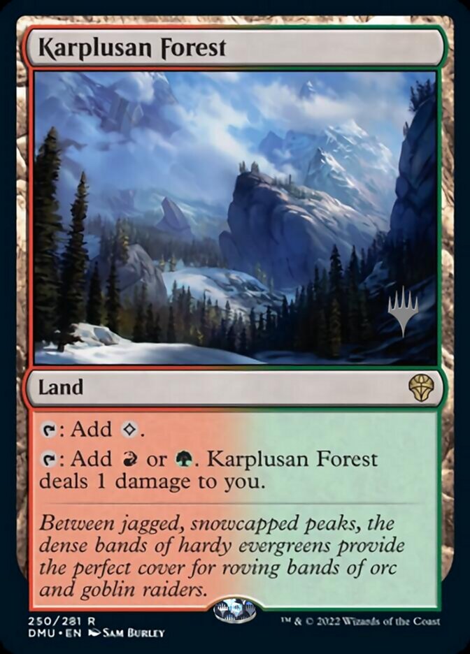 Karplusan Forest (Promo Pack) [Dominaria United Promos] | Golgari Games