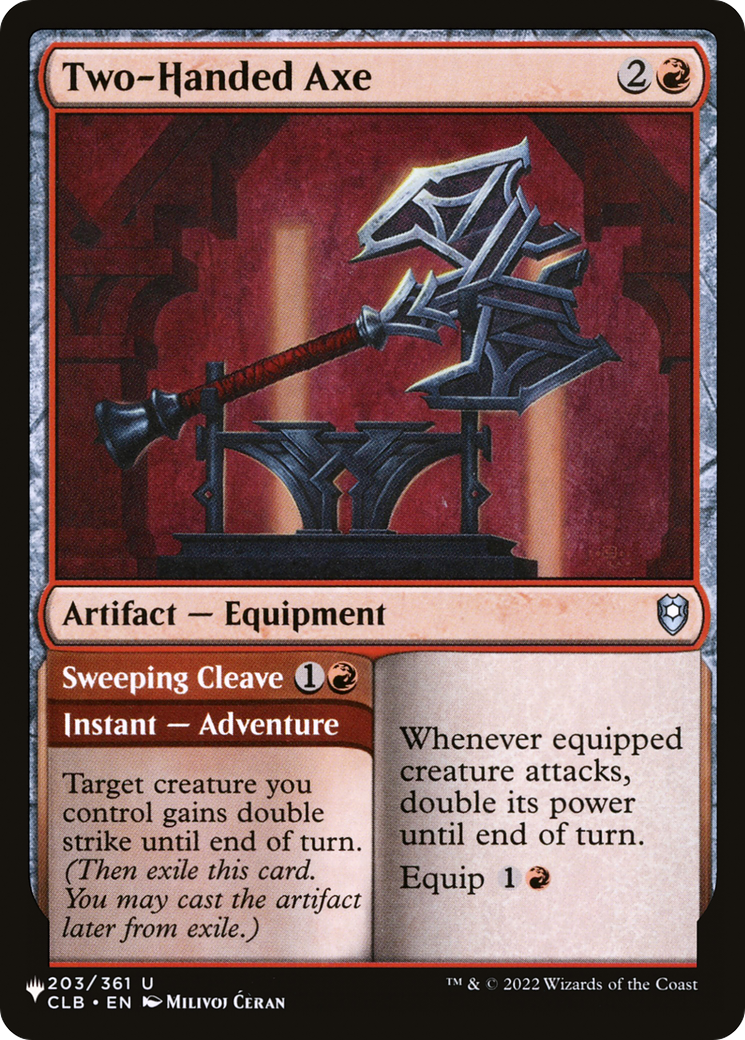 Two-Handed Axe [The List] | Local Legends