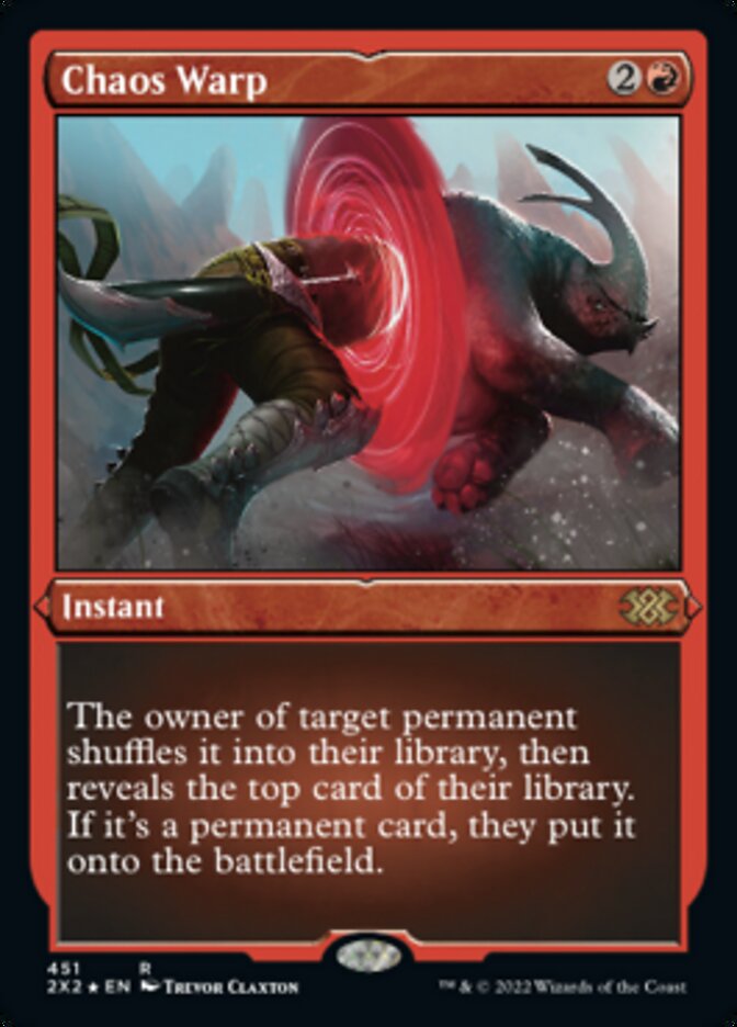 Chaos Warp (Foil Etched) [Double Masters 2022] | Local Legends