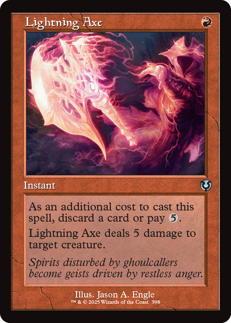 Lightning Axe (Retro Frame) [Innistrad Remastered] | Local Legends