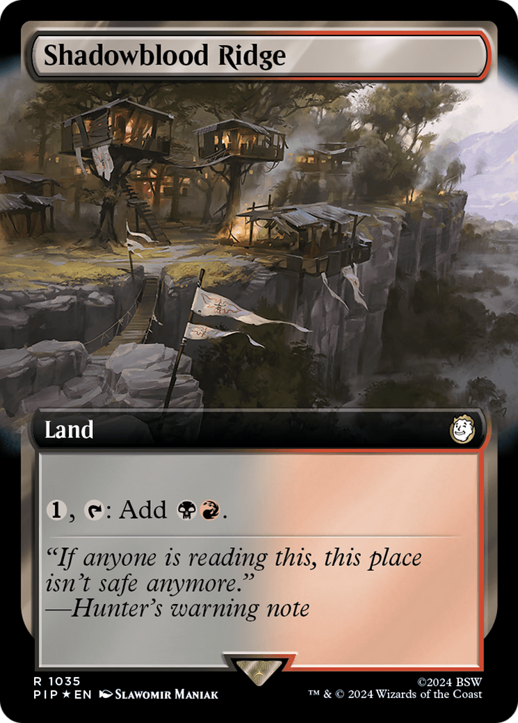 Shadowblood Ridge (Extended Art) (Surge Foil) [Fallout] | Local Legends