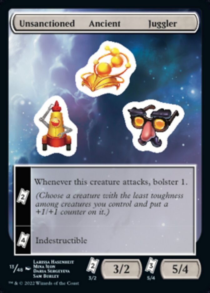 Unsanctioned Ancient Juggler [Unfinity Stickers] | Golgari Games