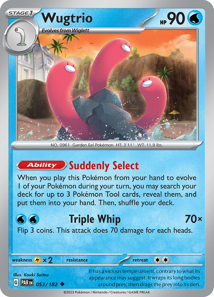 Wugtrio (053/182) [Scarlet & Violet: Paradox Rift] | Golgari Games