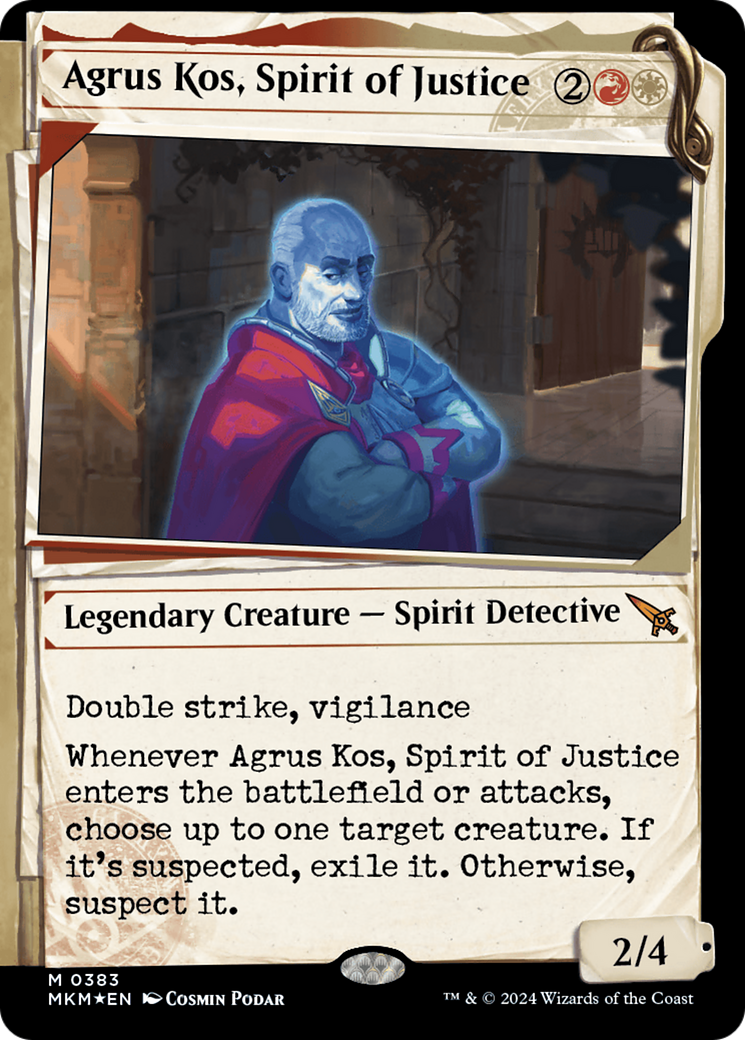 Agrus Kos, Spirit of Justice (Showcase) (Invisible Ink) [Murders at Karlov Manor] | Local Legends