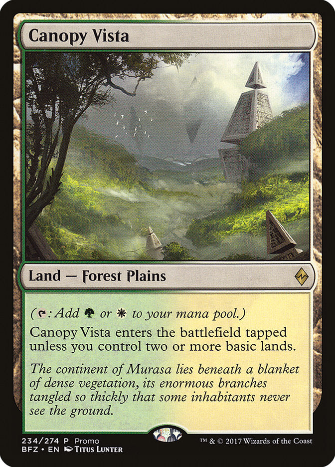 Canopy Vista (Promo) [Standard Showdown Promos] | Golgari Games