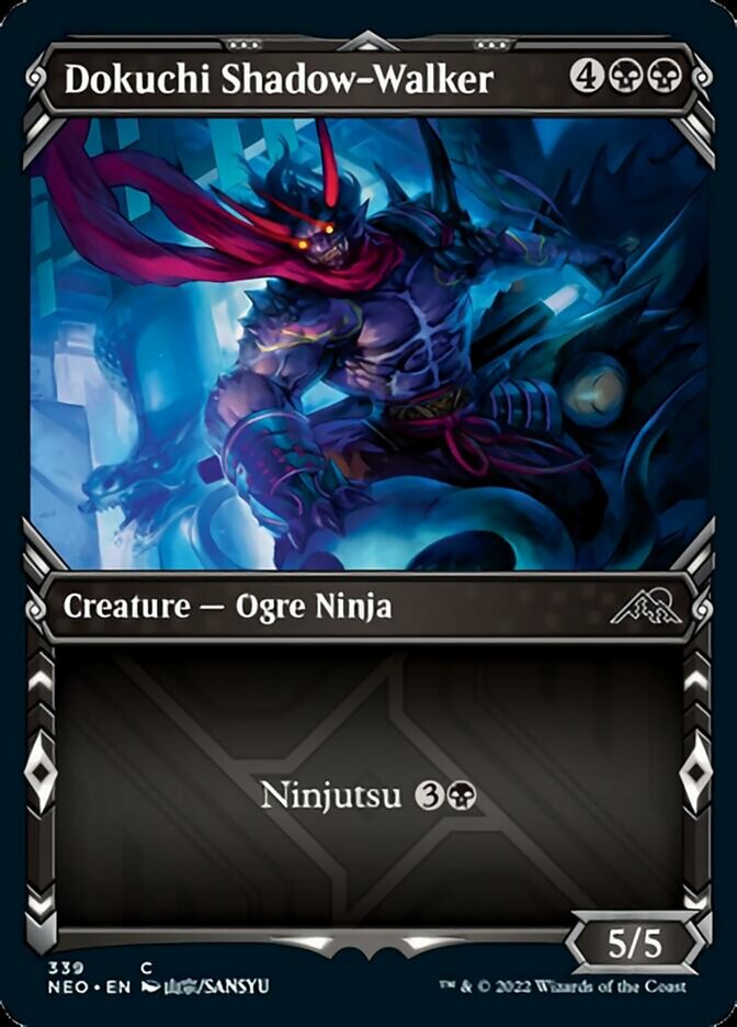 Dokuchi Shadow-Walker (Showcase Ninja) [Kamigawa: Neon Dynasty] | Local Legends