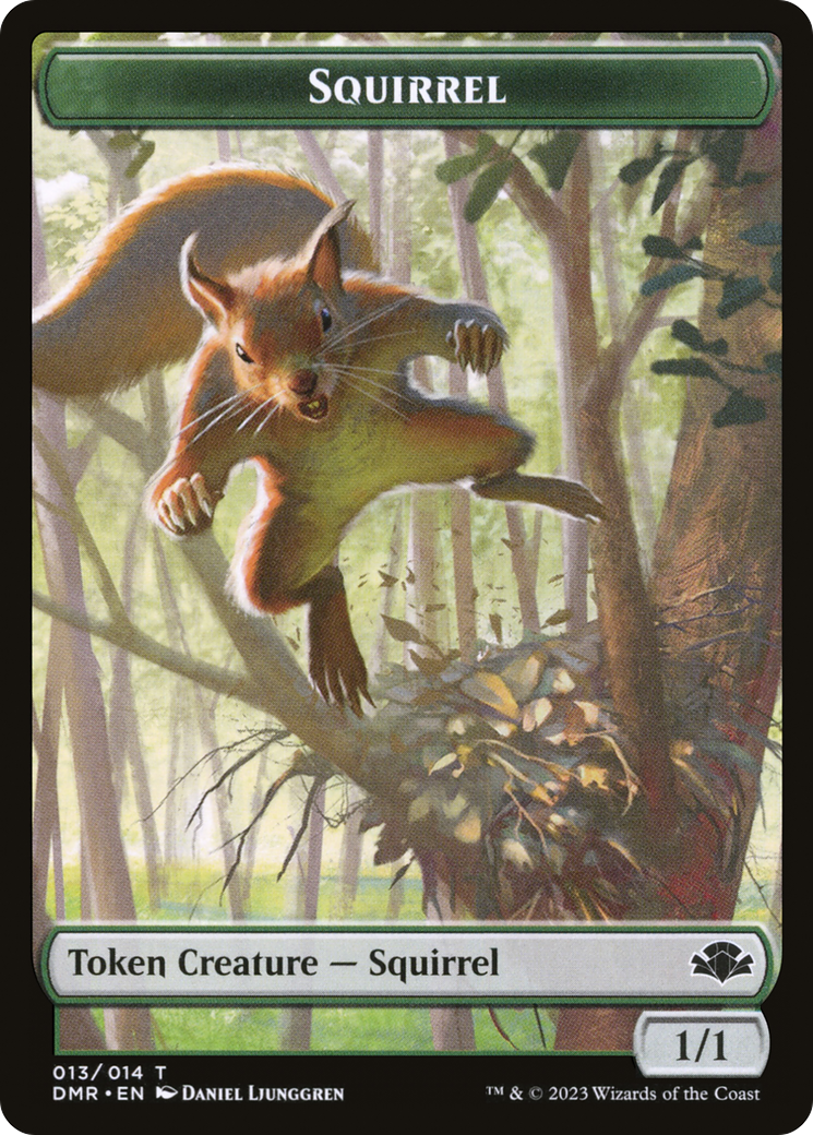Squirrel Token [Dominaria Remastered Tokens] | Local Legends