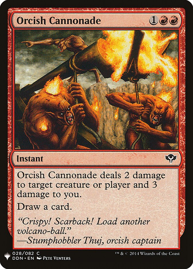 Orcish Cannonade [Mystery Booster] | Local Legends