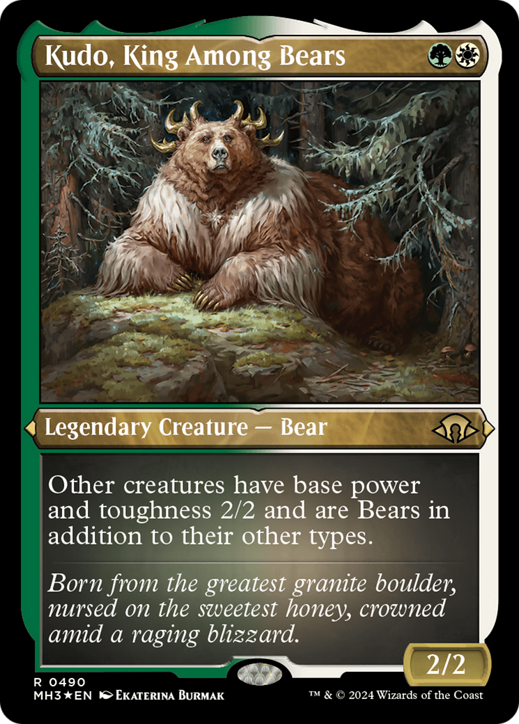 Kudo, King Among Bears (Foil Etched) [Modern Horizons 3] | Local Legends