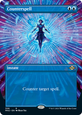 Counterspell (Borderless Alternate Art) [Modern Horizons 2] | Local Legends