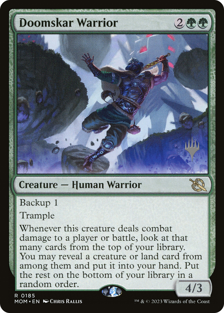 Doomskar Warrior (Promo Pack) [March of the Machine Promos] | Golgari Games