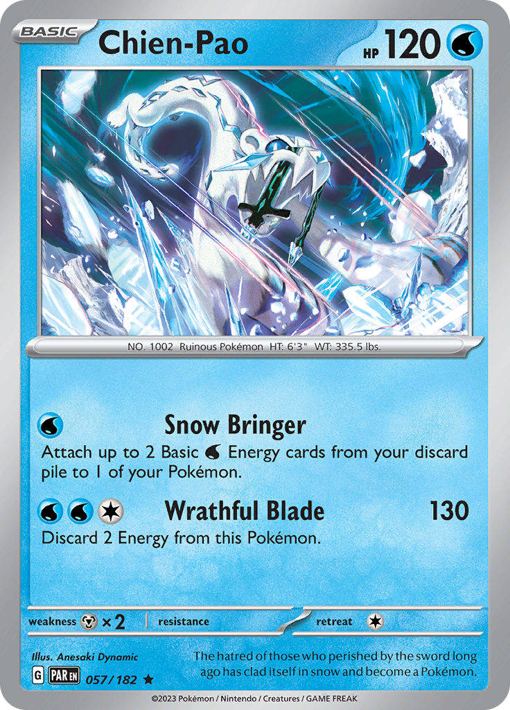 Chien-Pao (057/182) [Scarlet & Violet: Paradox Rift] | Local Legends