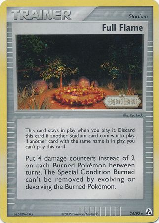Full Flame (74/92) (Stamped) [EX: Legend Maker] | Local Legends