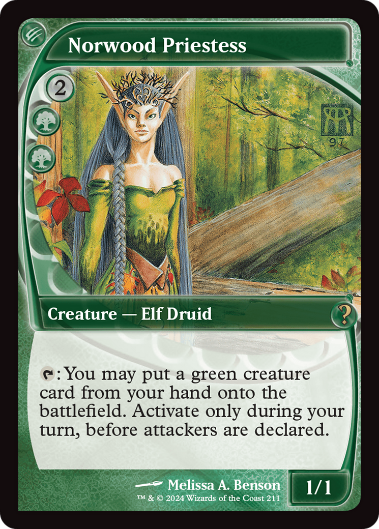 Norwood Priestess (Future Sight) [Mystery Booster 2] | Local Legends