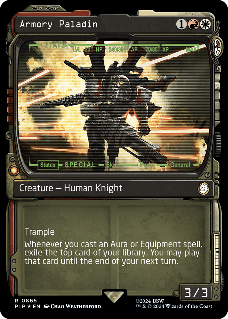 Armory Paladin (Showcase) (Surge Foil) [Fallout] | Local Legends