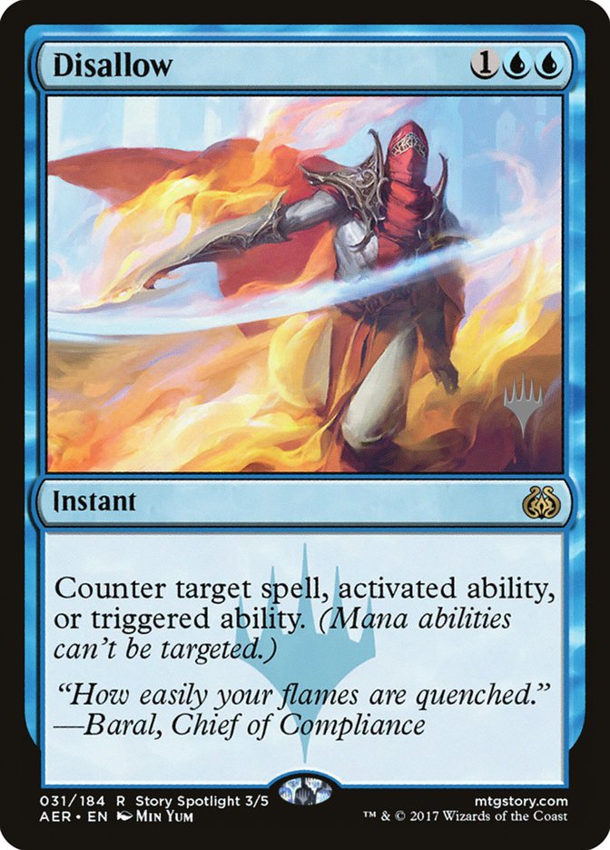 Disallow (Promo Pack) [Aether Revolt Promos] | Local Legends