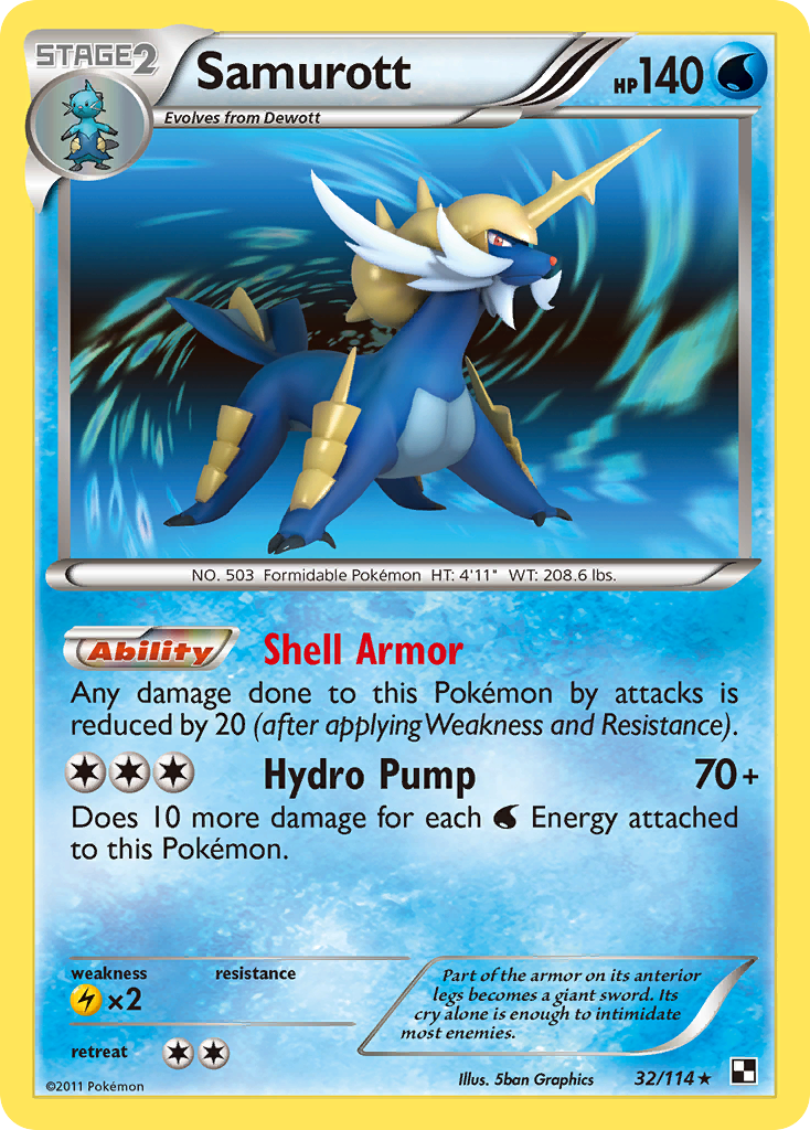 Samurott (32/114) [Black & White: Base Set] | Local Legends