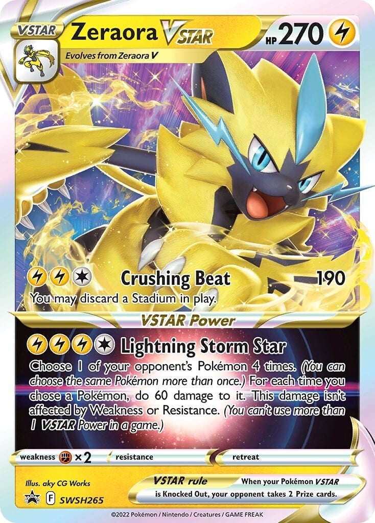 Zeraora VSTAR (SWSH265) (Jumbo Card) [Sword & Shield: Black Star Promos] | Local Legends