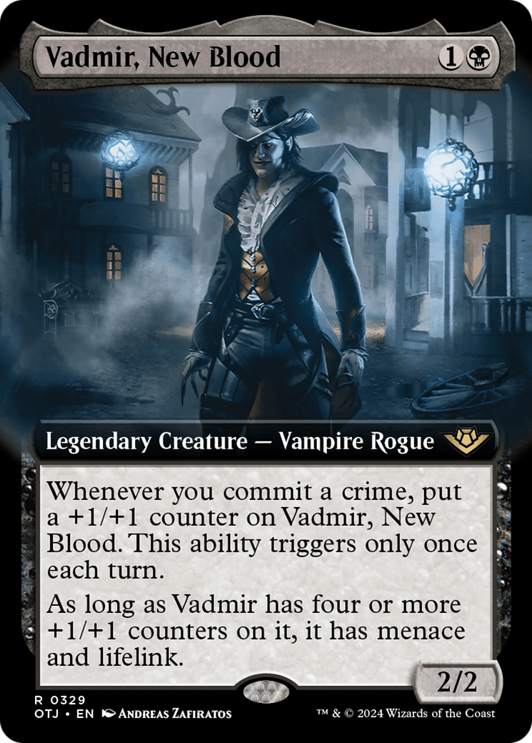 Vadmir, New Blood (Extended Art) [Outlaws of Thunder Junction] | Golgari Games