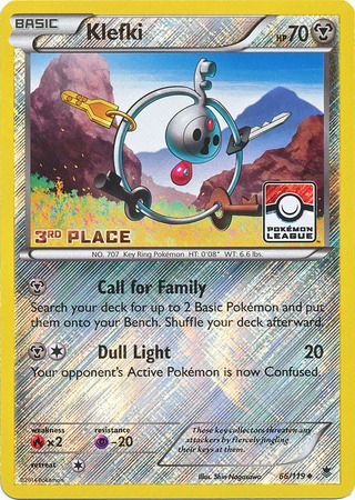 Klefki (66/119) (League Promo 3rd Place) [XY: Phantom Forces] | Local Legends