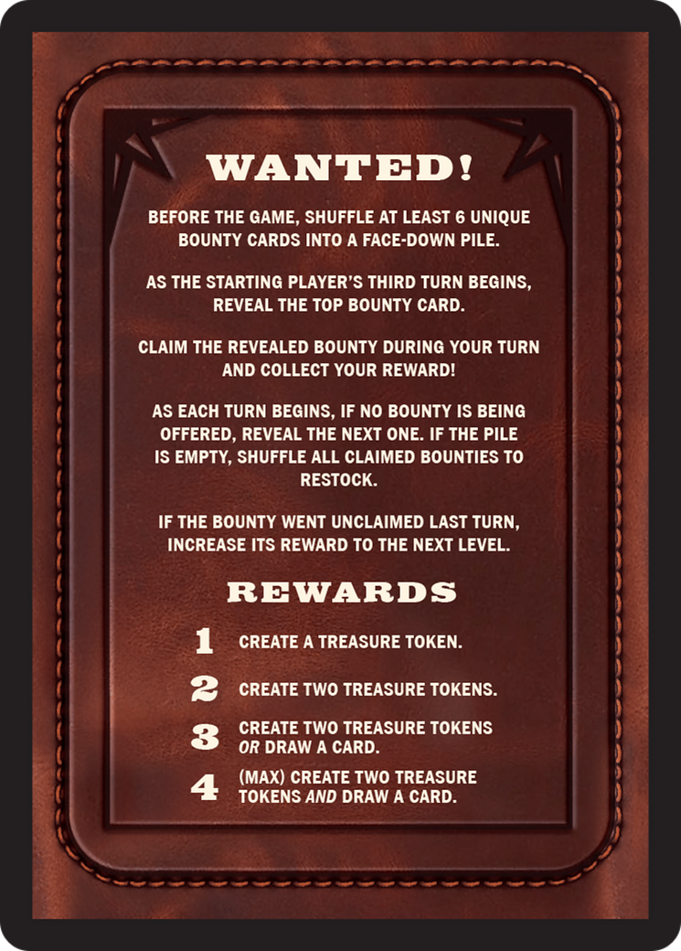Bounty: Squeakers the Sly // Bounty Rules Double-Sided Token [Outlaws of Thunder Junction Commander Tokens] | Local Legends
