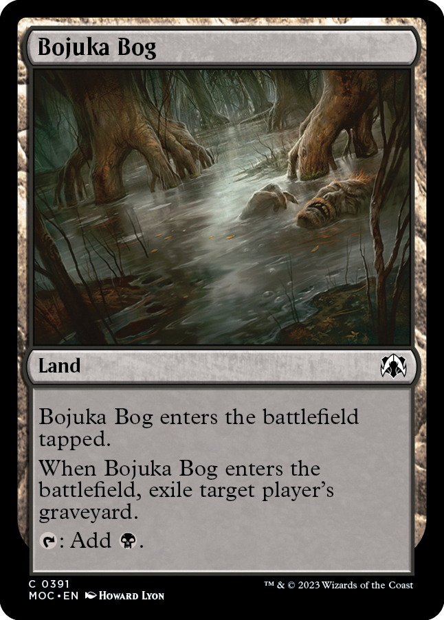 Bojuka Bog [March of the Machine Commander] | Golgari Games