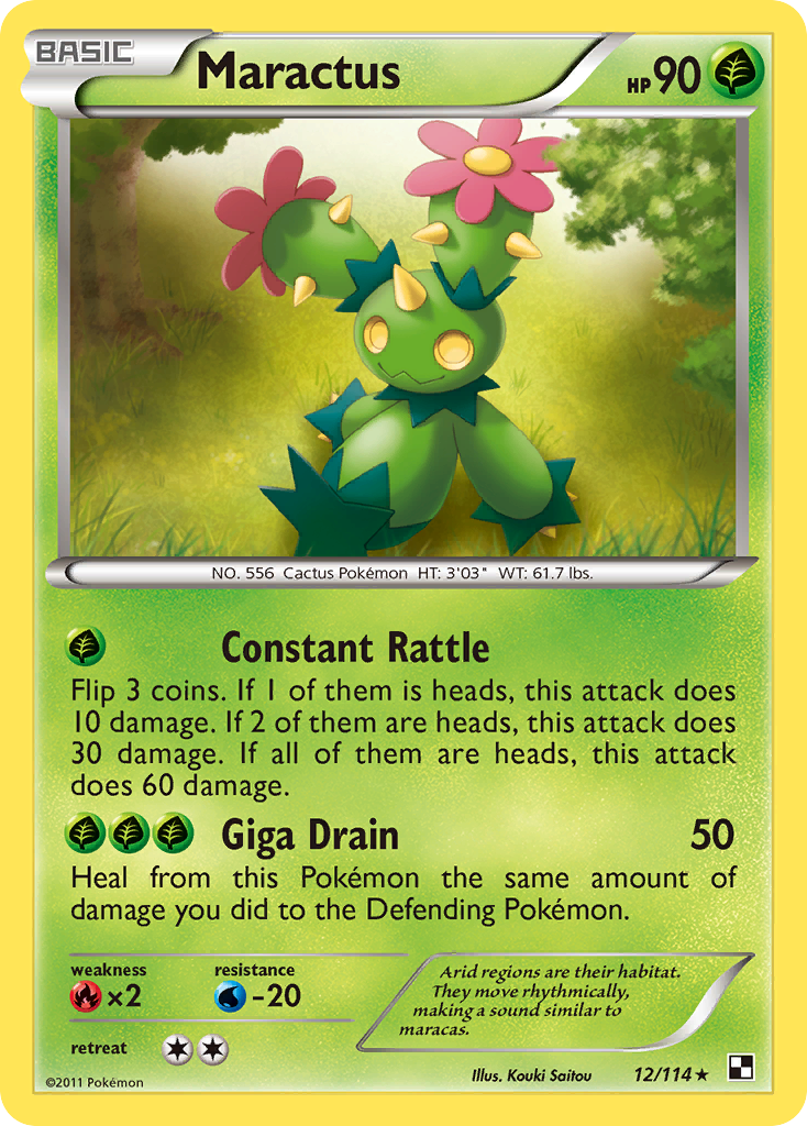 Maractus (12/114) [Black & White: Base Set] | Local Legends