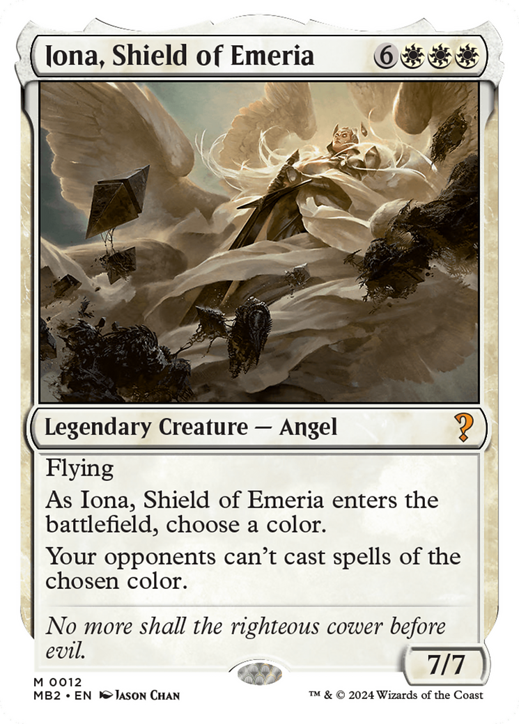 Iona, Shield of Emeria (White Border) [Mystery Booster 2] | Local Legends