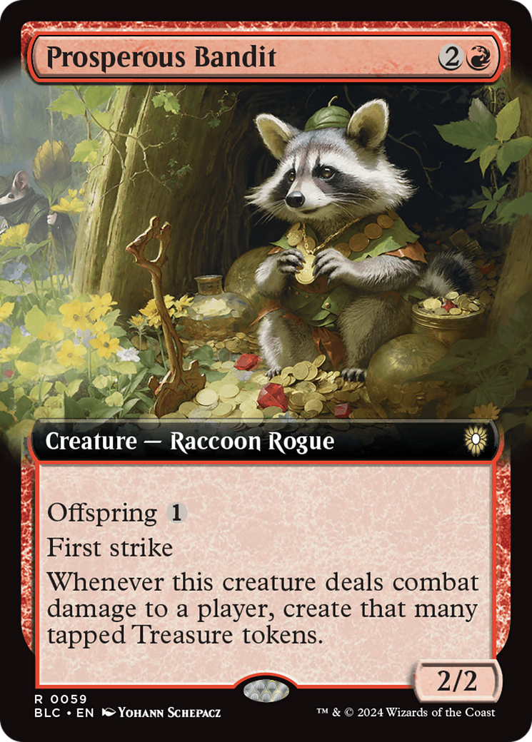 Prosperous Bandit (Extended Art) [Bloomburrow Commander] | Local Legends