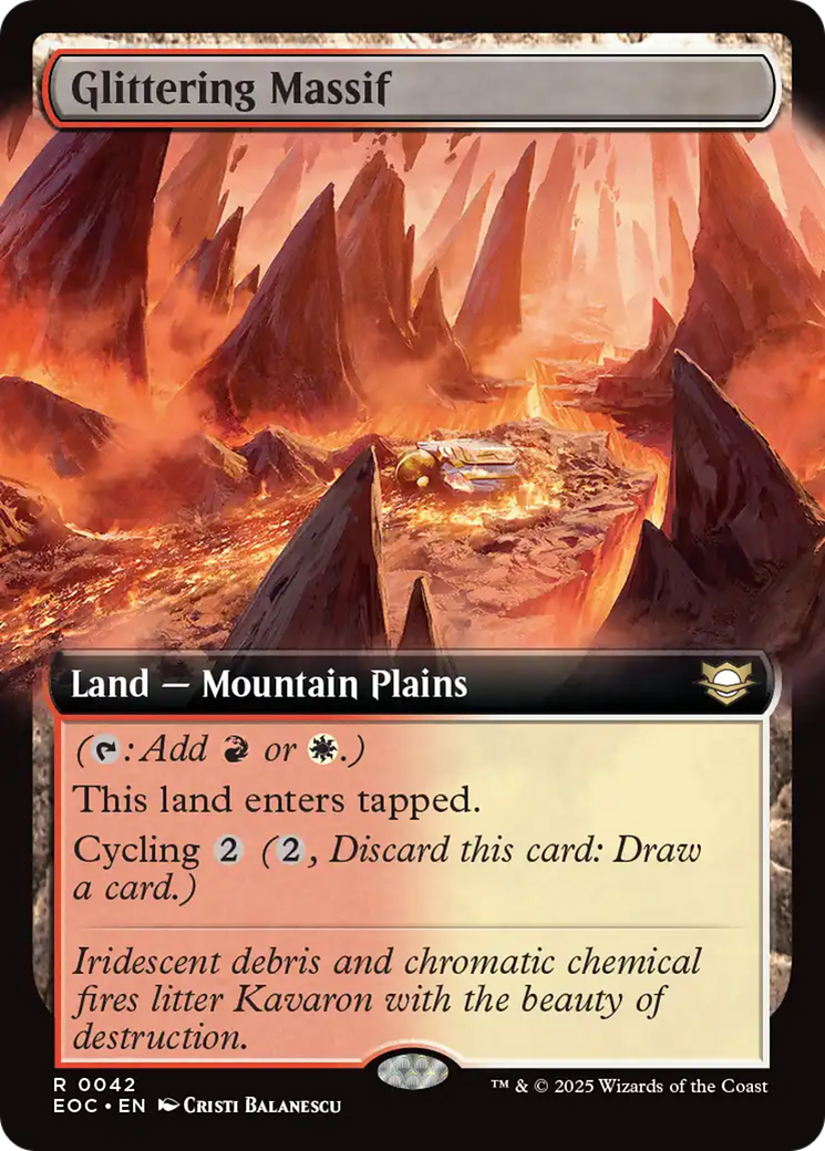 Glittering Massif (Extended Art) [Edge of Eternities Commander] | Local Legends