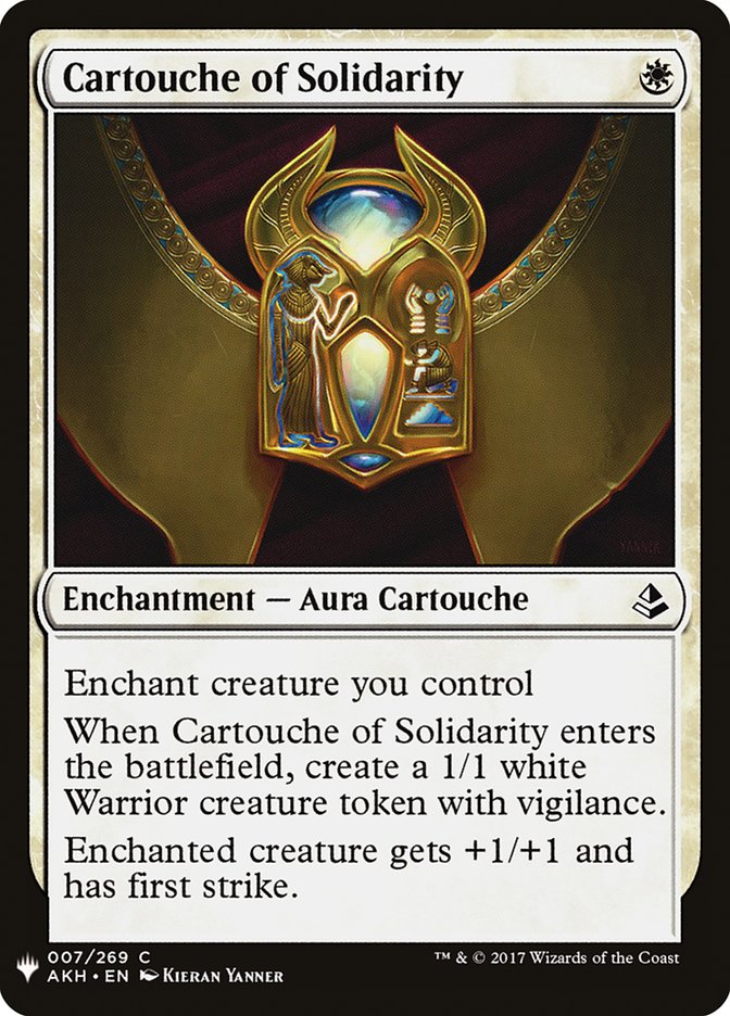 Cartouche of Solidarity [Mystery Booster] | Local Legends