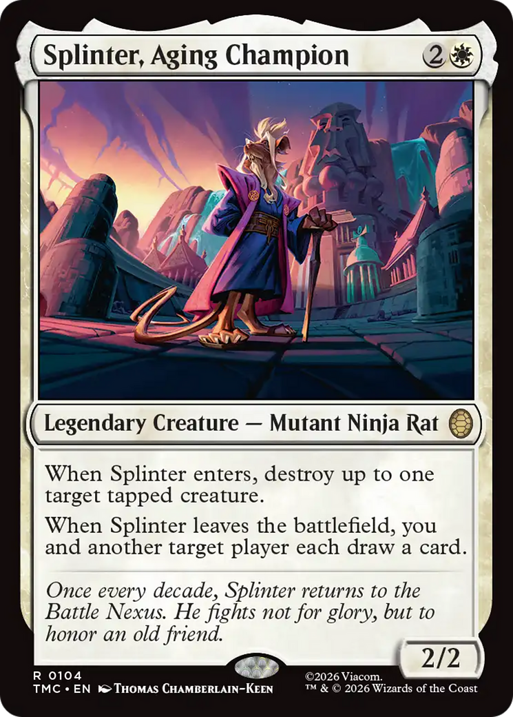 Splinter, Aging Champion [Teenage Mutant Ninja Turtles Commander] | Local Legends