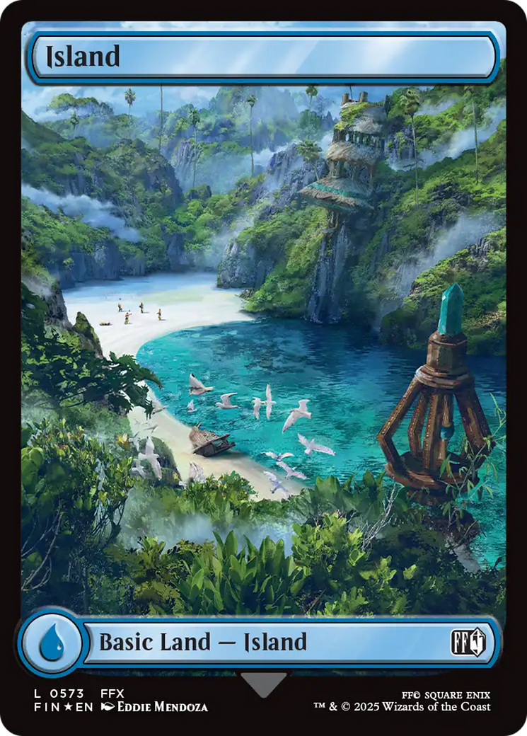Island (0573) (Surge Foil) [FINAL FANTASY] | Local Legends