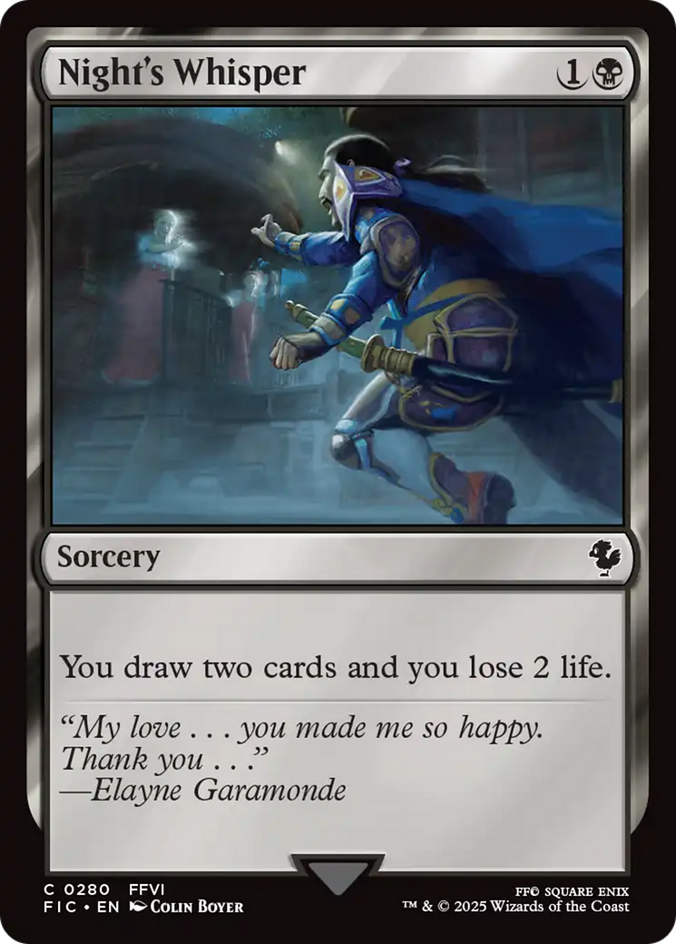 Night's Whisper [FINAL FANTASY Commander] | Local Legends