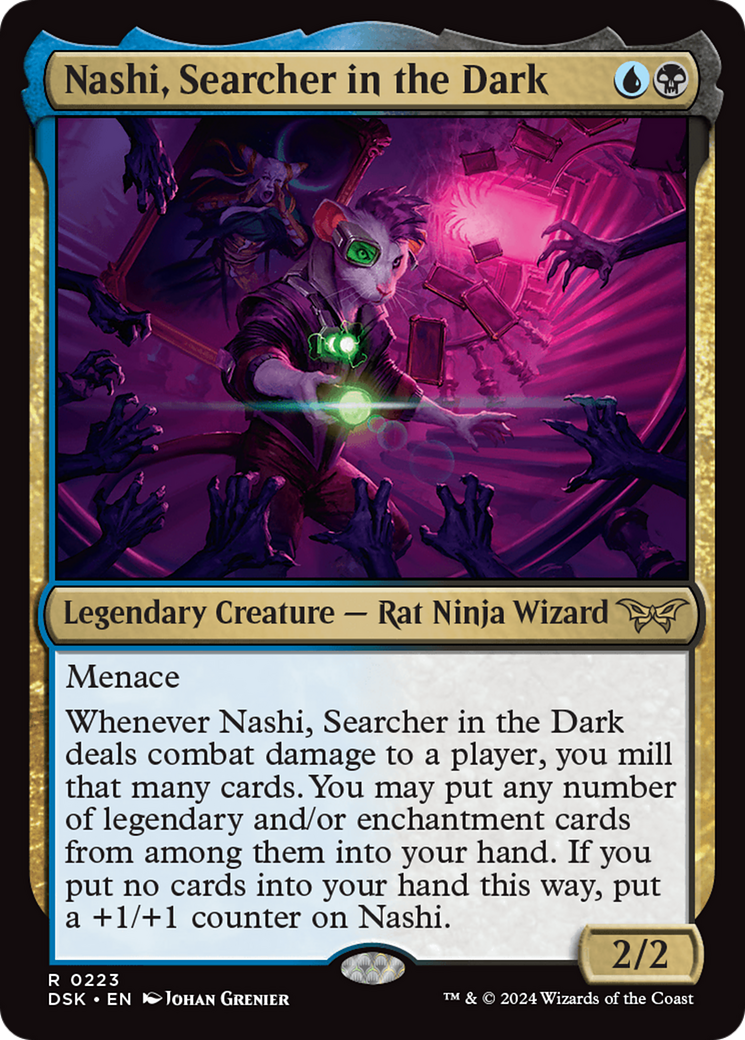 Nashi, Searcher in the Dark [Duskmourn: House of Horror] | Golgari Games