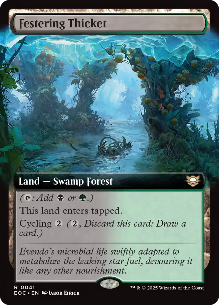 Festering Thicket (Extended Art) [Edge of Eternities Commander] | Local Legends