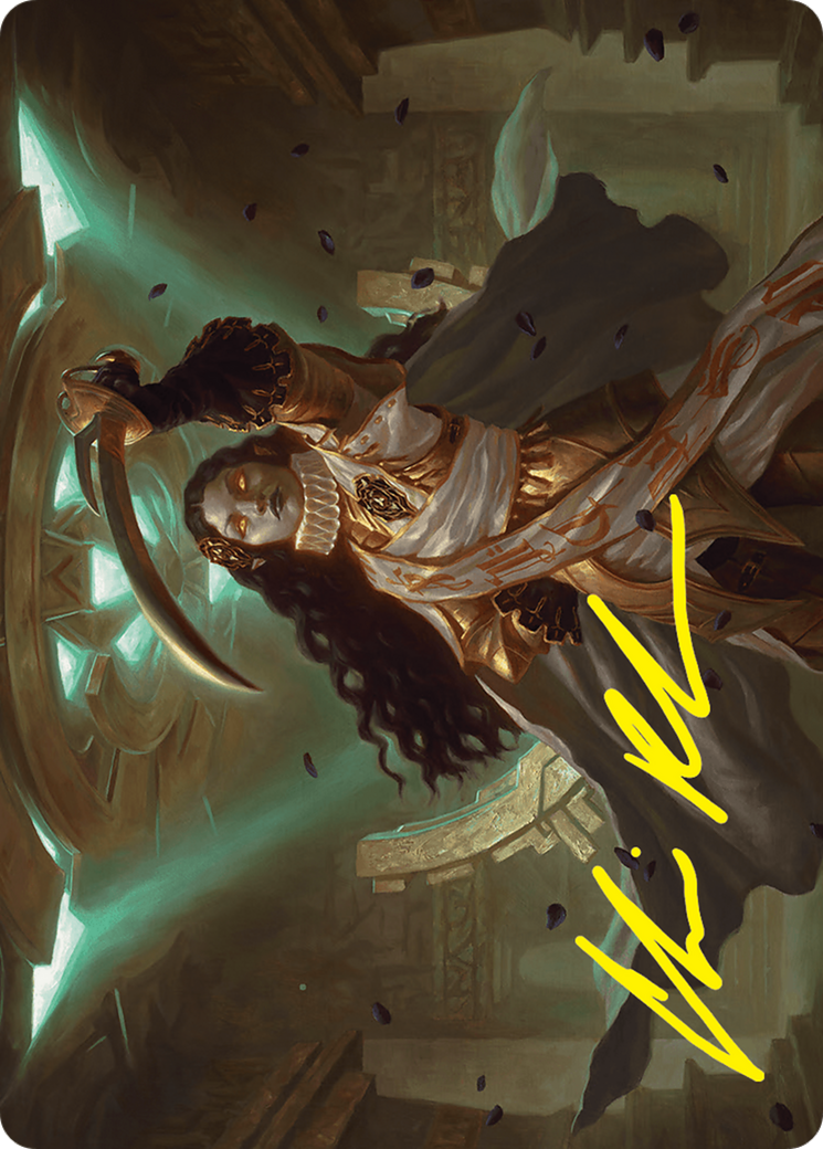 Elenda, Saint of Dusk Art Card (15/54) (Gold-Stamped Signature) [Foundations Art Series] | Local Legends