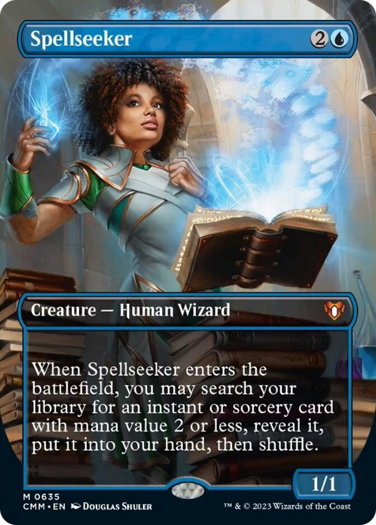 Spellseeker (Borderless Alternate Art) [Commander Masters] | Local Legends