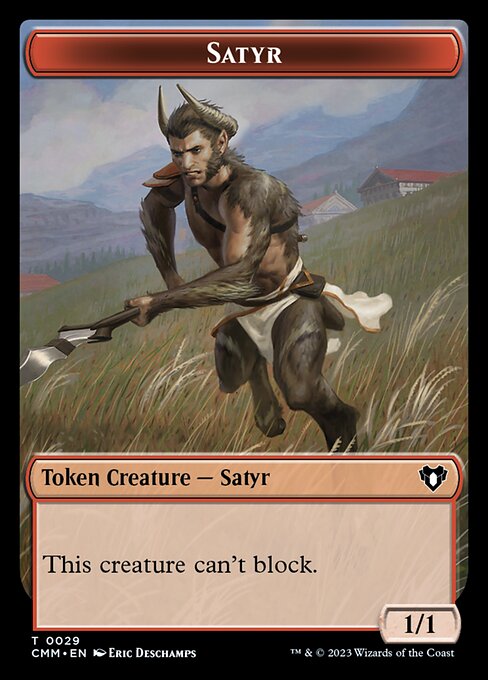 Eldrazi Scion // Satyr Double-Sided Token [Commander Masters Tokens] | Local Legends