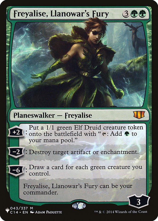 Freyalise, Llanowar's Fury [The List] | Golgari Games