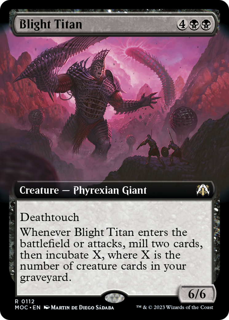Blight Titan (Extended Art) [March of the Machine Commander] | Local Legends