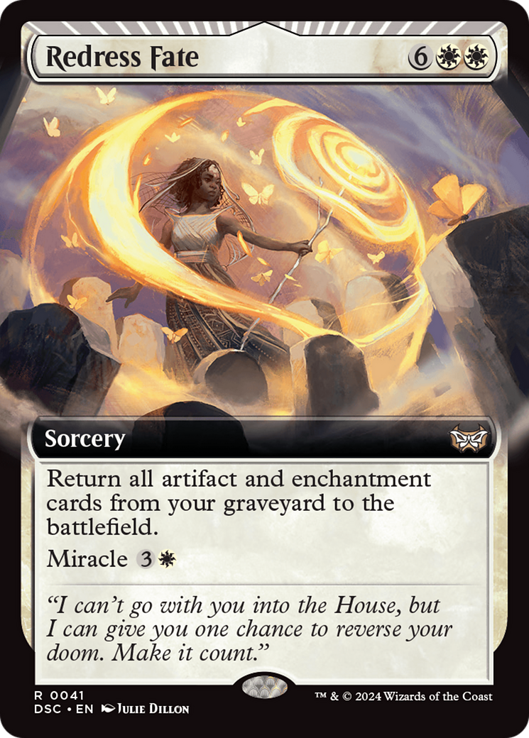 Redress Fate (Extended Art) [Duskmourn: House of Horror Commander] | Local Legends