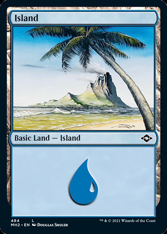 Island (484) (Foil Etched) [Modern Horizons 2] | Local Legends