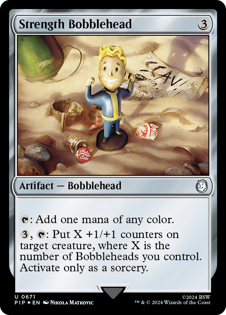 Strength Bobblehead (Surge Foil) [Fallout] | Local Legends